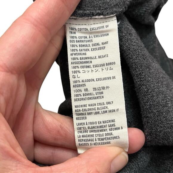 Y2K Abercrombie And Fitch Mens Muscle Sweater Medium Dark Gray Fitted Preppy - Picture 7 of 7